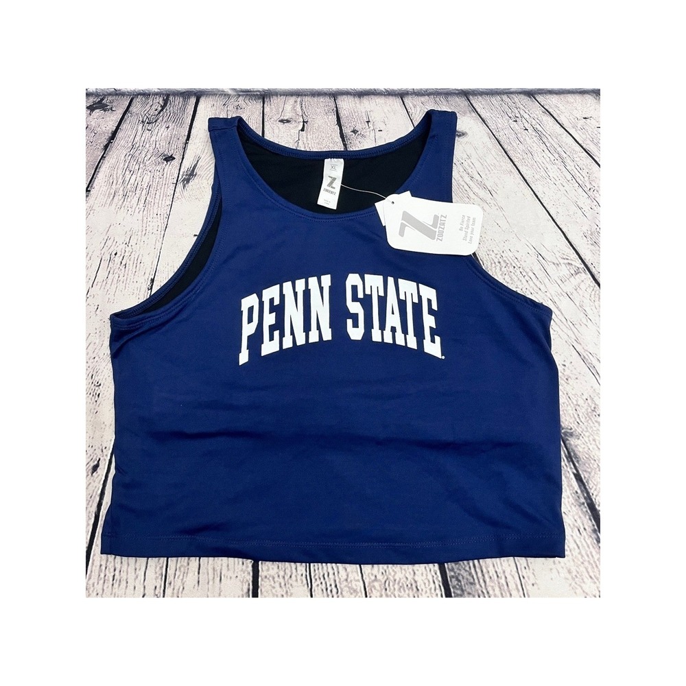 ZOOZATZ Penn State Nittany Lions Cropped Tank Top Women's‎ XL Athletic